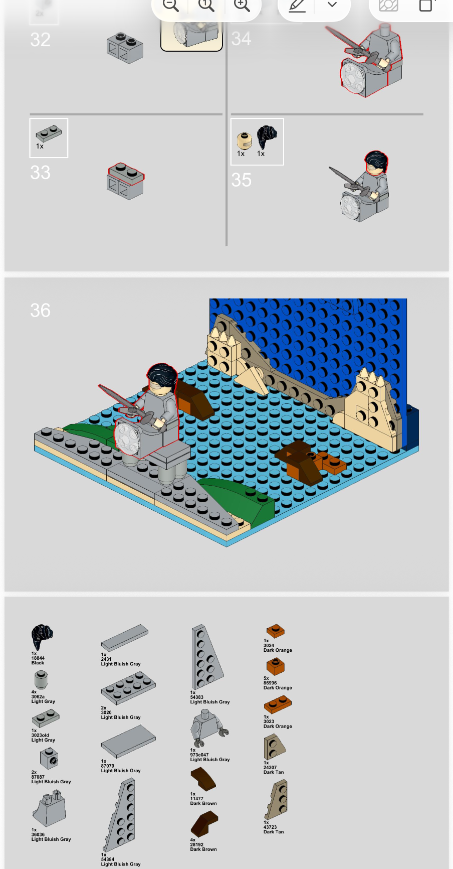 Two of Swords step-by-step building guide