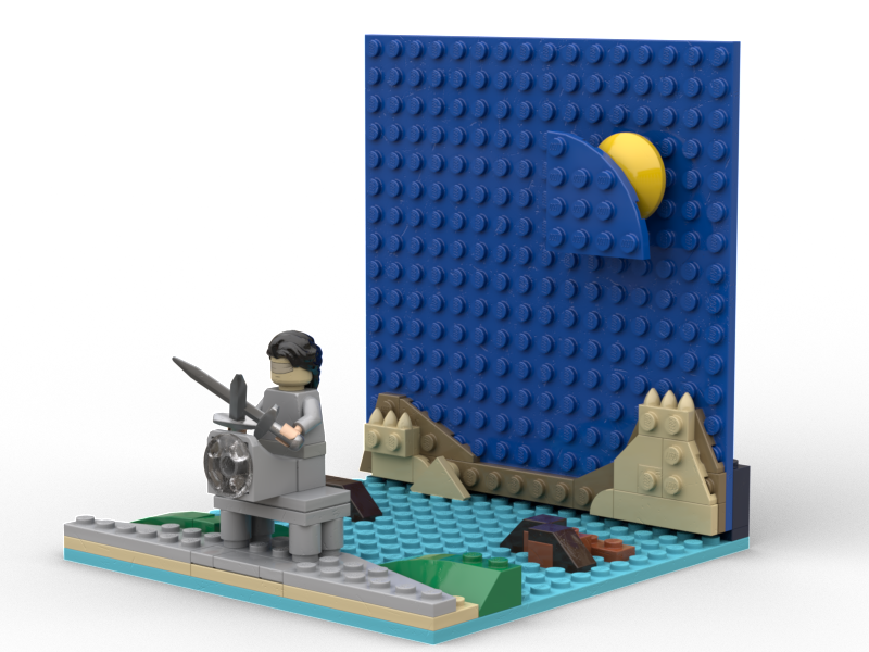 Finished Two of Swords brick model